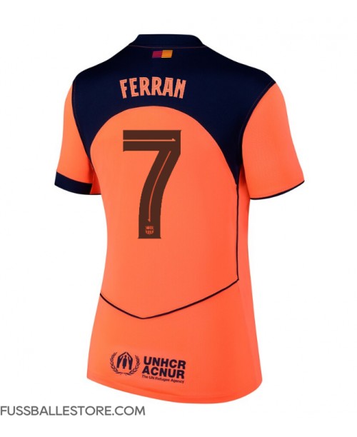 Günstige Barcelona Ferran Torres #7 3rd trikot Damen 2025-26 Kurzarm Günstige Barcelona Ferran Torres #7 3rd trikot Damen 2025-26 Kurzarm